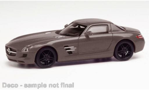 Miniature Mercedes SLS 1/87 Herpa AMG metallise gris Mercedes SLS 1/87 Herpa AMG metallise gris miniature