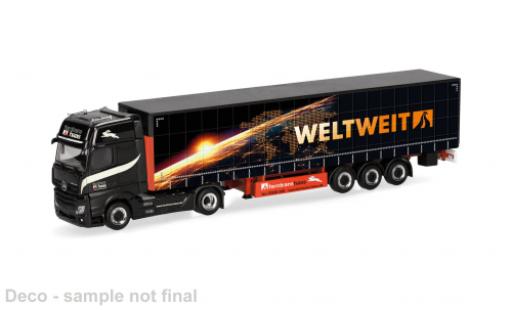 Miniature Mercedes Actros 1/87 Herpa 18 L noire Ferntrans Haas/weltweit 1:87 Mercedes Actros 1/87 Herpa 18 L noire Ferntrans Haas/weltweit 1:87 miniature