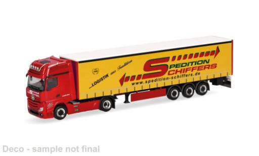Miniature Mercedes Actros 1/87 Herpa Gigaspace Spedition Schiffers 1:87 Mercedes Actros 1/87 Herpa Gigaspace Spedition Schiffers 1:87 miniature