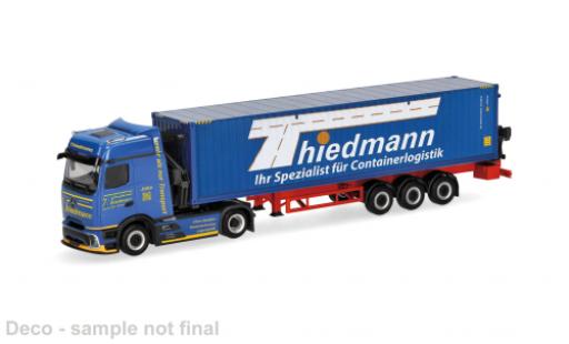 Miniature Mercedes Actros 1/87 Herpa L bleue Thiedmann 1:87 Mercedes Actros 1/87 Herpa L bleue Thiedmann 1:87 miniature