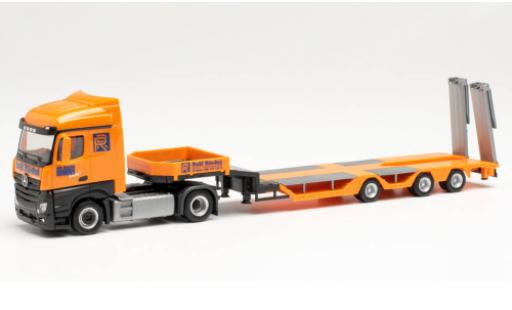 Miniature Mercedes Actros 1/87 Herpa Streamspace 2.5 Goldhofer Rolf Riedel Allrounder-tracteur Mercedes Actros 1/87 Herpa Streamspace 2.5 Goldhofer Rolf Riedel Allrounder-tracteur miniature