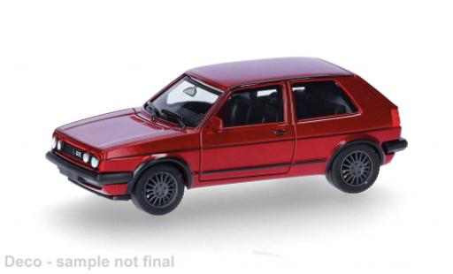 Miniature Volkswagen Golf 1/87 Herpa II GTI rouge 1:87 Volkswagen Golf 1/87 Herpa II GTI rouge 1:87 miniature