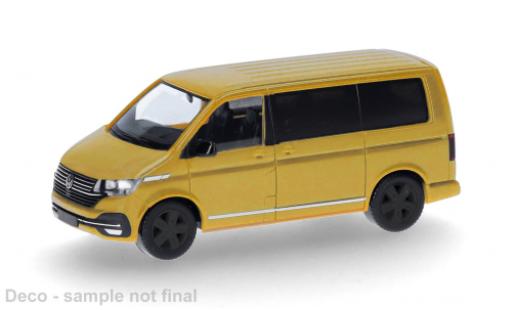 Miniature Volkswagen T6 1/87 Herpa .1 Caravelle jaune 1:87 Volkswagen T6 1/87 Herpa .1 Caravelle jaune 1:87 miniature