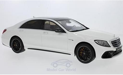Miniature Mercedes Classe S 1/18 GT Spirit AMG S 63 Mopf Lang blanche Mercedes Classe S 1/18 GT Spirit AMG S 63 Mopf Lang blanche miniature