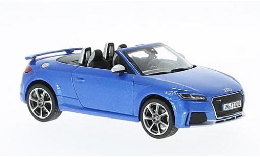 Miniature Audi TT 1/43 iScale RS Roadster metallise bleue 2017 Audi TT 1/43 iScale RS Roadster metallise bleue 2017 miniature
