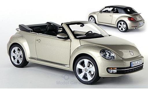 Miniature Volkswagen Beetle 1/18 Kyosho Cabriolet metallise beige 2013 Softtop liegt bei ohne Vitrine Volkswagen Beetle 1/18 Kyosho Cabriolet metallise beige 2013 Softtop liegt bei ohne Vitrine miniature
