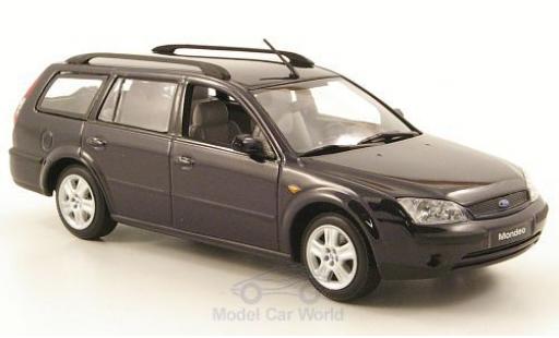 Miniature Ford Mondeo 1/43 Minichamps MKIII Turnier bleue 2001 Ford Mondeo 1/43 Minichamps MKIII Turnier bleue 2001 miniature