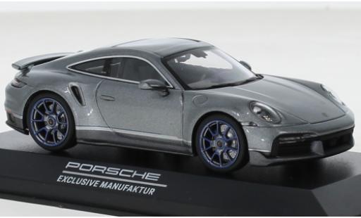 Miniature Porsche 992 Turbo s 1/43 Minichamps 911  Turbo S Exclusive Embraer grise Porsche 992 Turbo s 1/43 Minichamps 911  Turbo S Exclusive Embraer grise miniature