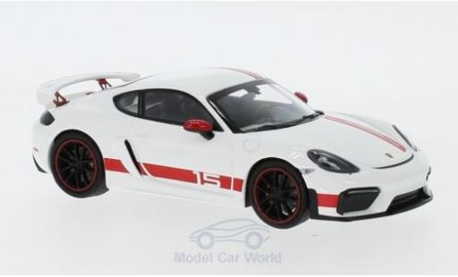 Miniature Porsche Cayman 1/43 Minichamps 718 GT4 Sports Cup Edition blanche/rouge 2019 Porsche Cayman 1/43 Minichamps 718 GT4 Sports Cup Edition blanche/rouge 2019 miniature