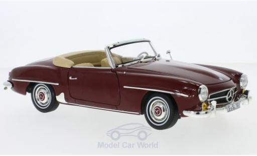 Miniature Mercedes 190 SL 1/18 Norev SL (W 121) rouge 1955 SoftTop liegt ein Mercedes 190 SL 1/18 Norev SL (W 121) rouge 1955 SoftTop liegt ein miniature