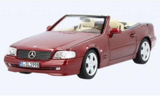 Miniature Mercedes 500 1/18 Norev SL (R129) metallise rouge 1998 Mercedes 500 1/18 Norev SL (R129) metallise rouge 1998 miniature