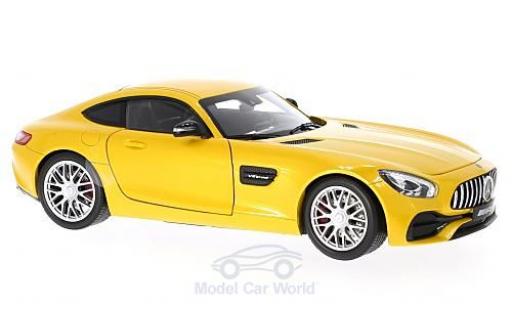 Miniature Mercedes AMG GT 1/18 Norev (C190) metallise jaune Mercedes AMG GT 1/18 Norev (C190) metallise jaune miniature