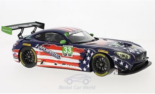 Miniature Mercedes AMG GT 1/18 Norev 3 No.33 Team Riley Motorsports IMSA 6h Watkins Glen 2017 B.Keating/J.Bleekemolen Mercedes AMG GT 1/18 Norev 3 No.33 Team Riley Motorsports IMSA 6h Watkins Glen 2017 B.Keating/J.Bleekemolen miniature
