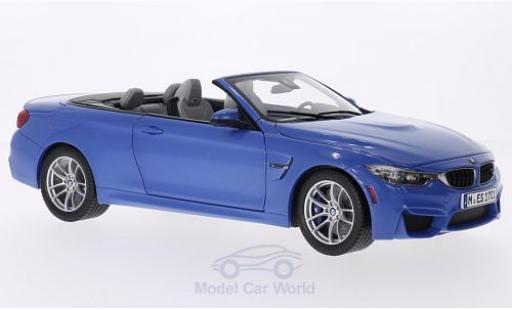 Miniature Bmw M4 1/18 Paragon Cabriolet metallise bleue 2015 ohne Vitrine Bmw M4 1/18 Paragon Cabriolet metallise bleue 2015 ohne Vitrine miniature