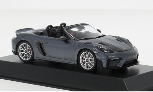 Miniature Porsche 718 1/43 I Spark Spyder RS grise 2024 1:43 Porsche 718 1/43 I Spark Spyder RS grise 2024 1:43 miniature