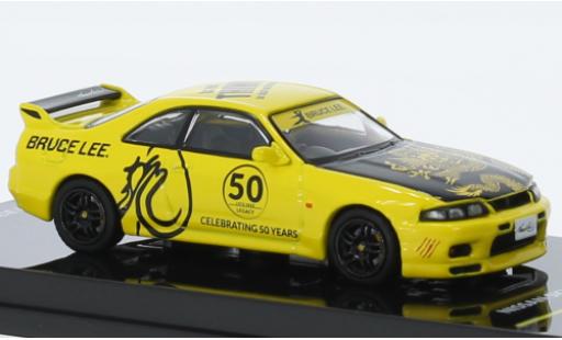 Miniature Nissan Skyline 1/64 INNO64 GT-R (R33) jaune/noire RHD Nissan Skyline 1/64 INNO64 GT-R (R33) jaune/noire RHD miniature