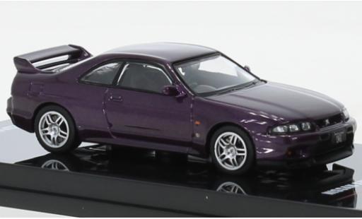 Miniature Nissan Skyline 1/64 INNO64 GT-R (R33) metallise violetteee RHD Nissan Skyline 1/64 INNO64 GT-R (R33) metallise violetteee RHD miniature
