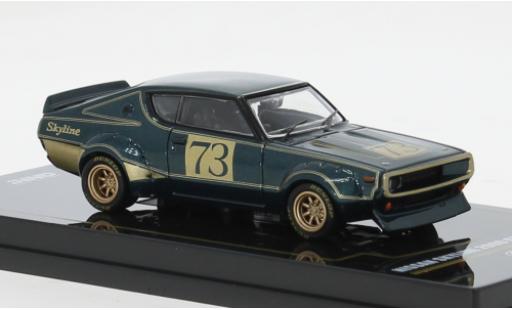 Miniature Nissan Skyline 1/64 INNO64 2000 GT-R (KPGC110) verte/gold 1972 1:64 Nissan Skyline 1/64 INNO64 2000 GT-R (KPGC110) verte/gold 1972 1:64 miniature