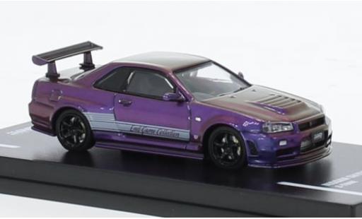 Miniature Nissan Skyline 1/64 INNO64 GT-R (R34) metallise violette RHD Endgame 1:64 Nissan Skyline 1/64 INNO64 GT-R (R34) metallise violette RHD Endgame 1:64 miniature
