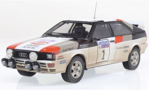 Miniature Audi Quattro 1/24 IXO A1 No.1 RAC Rally 1982 mit Rennspuren H.Mikkola/A.Hertz Audi Quattro 1/24 IXO A1 No.1 RAC Rally 1982 mit Rennspuren H.Mikkola/A.Hertz miniature