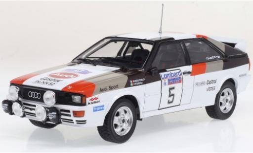 Miniature Audi Quattro 1/24 IXO A1 No.5 RAC Rally 1982 M.Mouton/F.Pons Audi Quattro 1/24 IXO A1 No.5 RAC Rally 1982 M.Mouton/F.Pons miniature