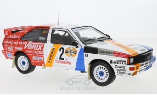 Miniature Audi Quattro 1/18 IXO quattro No.2 Schmidt Motorsport Rallye DM Hunsrück Rallye 1984 H.Demuth/W.Lux Audi Quattro 1/18 IXO quattro No.2 Schmidt Motorsport Rallye DM Hunsrück Rallye 1984 H.Demuth/W.Lux miniature