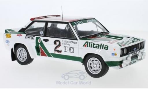 Miniature Fiat 131 1/18 IXO Abarth No.2 Alitalia Rallye WM Rally Monte Carlo 1978 W.Röhrl/C.Geistdörfer Fiat 131 1/18 IXO Abarth No.2 Alitalia Rallye WM Rally Monte Carlo 1978 W.Röhrl/C.Geistdörfer miniature