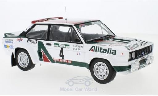 Miniature Fiat 131 1/18 IXO Abarth No.4 Rallye WM Rallye Portugal 1978 M.Alen/I.Kivimaki Fiat 131 1/18 IXO Abarth No.4 Rallye WM Rallye Portugal 1978 M.Alen/I.Kivimaki miniature