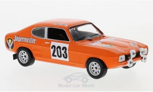 Miniature Ford Capri 1/43 IXO MkI No.203 Jägermeister Rally Monte Carlo 1973 E.Schimpf/E.-J.Zauner Ford Capri 1/43 IXO MkI No.203 Jägermeister Rally Monte Carlo 1973 E.Schimpf/E.-J.Zauner miniature
