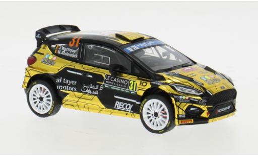 Miniature Ford Fiesta 1/43 IXO Rally2 No.31 WRC Rallye Monte Carlo 2024 1:43 Ford Fiesta 1/43 IXO Rally2 No.31 WRC Rallye Monte Carlo 2024 1:43 miniature