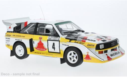 Miniature Audi Sport Quattro 1/18 IXO Sport quattro S1 E2 No.4 1000 Lakes Rally 1985 Audi Sport Quattro 1/18 IXO Sport quattro S1 E2 No.4 1000 Lakes Rally 1985 miniature