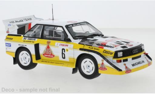 Miniature Audi Sport Quattro 1/24 IXO Sport quattro S1 No.6 HB Rallye WM Rally Monte Carlo 1986 Audi Sport Quattro 1/24 IXO Sport quattro S1 No.6 HB Rallye WM Rally Monte Carlo 1986 miniature