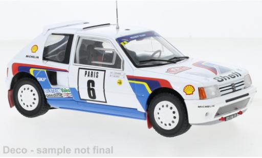 Miniature Peugeot 205 1/24 IXO T16 No.6 Rallye WM Rally Monte Carlo 1985 Peugeot 205 1/24 IXO T16 No.6 Rallye WM Rally Monte Carlo 1985 miniature