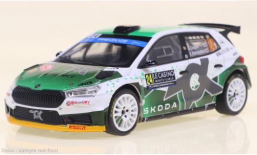 Miniature Skoda Fabia 1/43 IXO No.24 WRC2 Rally Monte Carlo 2023 Skoda Fabia 1/43 IXO No.24 WRC2 Rally Monte Carlo 2023 miniature