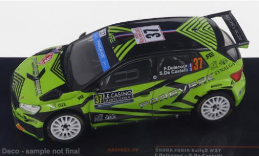 Miniature Skoda Fabia 1/43 IXO No.37 WRC2 Rally Monte Carlo 2023 Skoda Fabia 1/43 IXO No.37 WRC2 Rally Monte Carlo 2023 miniature