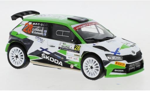 Miniature Skoda Fabia 1/43 IXO R5 Evo No.28 Rallye WM Rallye Monza 2020 Skoda Fabia 1/43 IXO R5 Evo No.28 Rallye WM Rallye Monza 2020 miniature