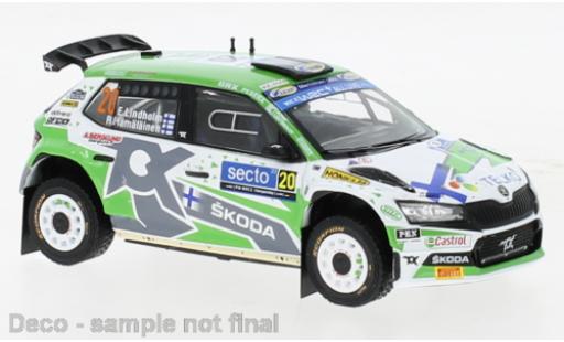 Miniature Skoda Fabia 1/43 IXO Rally2 EVO No.20 Rallye WM Rallye Finnland 2022 Skoda Fabia 1/43 IXO Rally2 EVO No.20 Rallye WM Rallye Finnland 2022 miniature