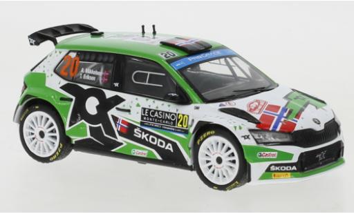 Miniature Skoda Fabia 1/43 IXO Rally2 EVO No.20 WRC Rally Monte Carlo 2022 Skoda Fabia 1/43 IXO Rally2 EVO No.20 WRC Rally Monte Carlo 2022 miniature