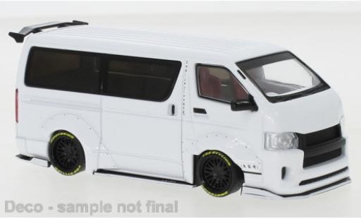 Miniature Toyota Hiace 1/43 IXO Widebody metallise blanche 2018 Toyota Hiace 1/43 IXO Widebody metallise blanche 2018 miniature
