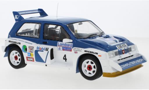 Miniature MG Metro 1/18 IXO 6R4 RHD No.4 RAC Rally 1986 T.Pond/R.Arthur MG Metro 1/18 IXO 6R4 RHD No.4 RAC Rally 1986 T.Pond/R.Arthur miniature