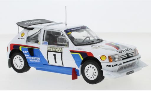 Miniature Peugeot 205 1/24 IXO T16 E2 No.1 Rallye WM 1000 Lakes Rally 1986 T.Salonen/S.Harjanne Peugeot 205 1/24 IXO T16 E2 No.1 Rallye WM 1000 Lakes Rally 1986 T.Salonen/S.Harjanne miniature
