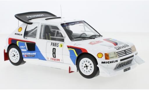 Miniature Peugeot 205 1/18 IXO T16 E2 No.8 Talbot Sport Rallye WM Rallye Monte Carlo 1986 B.Saby/J-F.Fauchille Peugeot 205 1/18 IXO T16 E2 No.8 Talbot Sport Rallye WM Rallye Monte Carlo 1986 B.Saby/J-F.Fauchille miniature