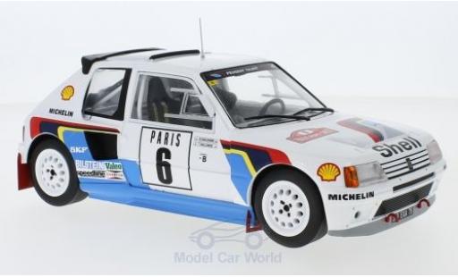Miniature Peugeot 205 1/18 IXO T16 No.6 Rallye WM Rallye Monte Carlo 1985 T.Salonen/S.Harjanen Peugeot 205 1/18 IXO T16 No.6 Rallye WM Rallye Monte Carlo 1985 T.Salonen/S.Harjanen miniature