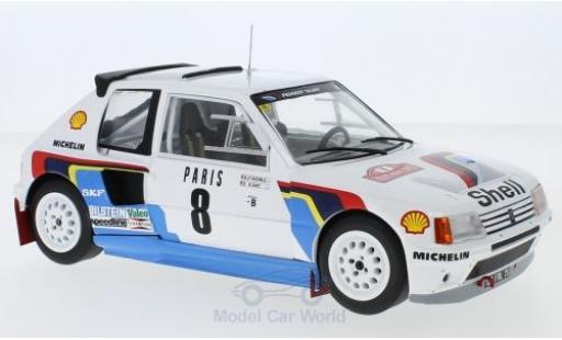 Miniature Peugeot 205 1/18 IXO T16 No.8 Rallye WM Rallye Monte Carlo 1985 B.Saby/J-F.Fauchille Peugeot 205 1/18 IXO T16 No.8 Rallye WM Rallye Monte Carlo 1985 B.Saby/J-F.Fauchille miniature