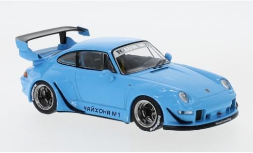 Miniature Porsche 993 RWB 1/43 IXO RWB bleue Porsche 993 RWB 1/43 IXO RWB bleue miniature