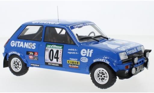Miniature Renault 5 1/18 IXO Alpine No.4 Gitanes Rallye Bandama 1978 J.Ragnotti/J-M.Andrie Renault 5 1/18 IXO Alpine No.4 Gitanes Rallye Bandama 1978 J.Ragnotti/J-M.Andrie miniature