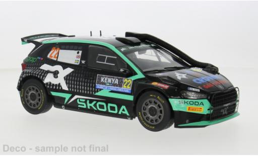 Miniature Skoda Fabia 1/18 IXO Rally2 No.22 WRC Safari Rallye Kenia 2024 1:18 Skoda Fabia 1/18 IXO Rally2 No.22 WRC Safari Rallye Kenia 2024 1:18 miniature