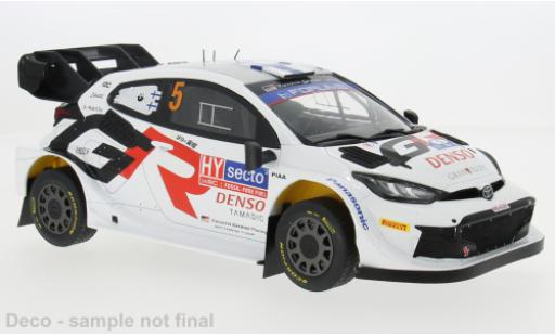 Miniature Toyota Yaris 1/18 IXO GR Rally1 Hybrid Rally WM Rally Finland 2024 #5 1:18 Toyota Yaris 1/18 IXO GR Rally1 Hybrid Rally WM Rally Finland 2024 #5 1:18 miniature