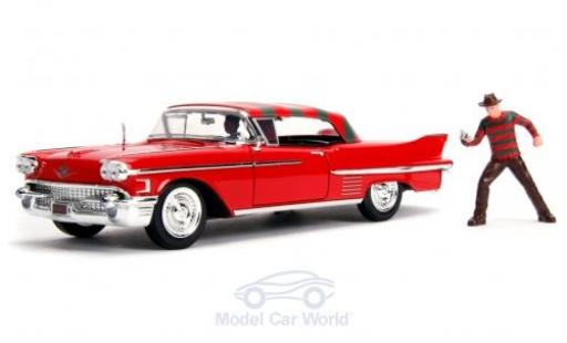 Miniature Cadillac Series 62 1/24 Jada Toys rouge/Dekor A Nightmare on Elm Street 1958 mit Figuren Cadillac Series 62 1/24 Jada Toys rouge/Dekor A Nightmare on Elm Street 1958 mit Figuren miniature