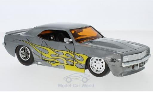 Miniature Chevrolet Camaro 1/24 Jada Toys grise/Dekor 1969 Chevrolet Camaro 1/24 Jada Toys grise/Dekor 1969 miniature